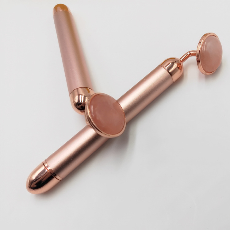 Rolo facial elétrico do Massager da vibração da barra da beleza com cabeça do jade