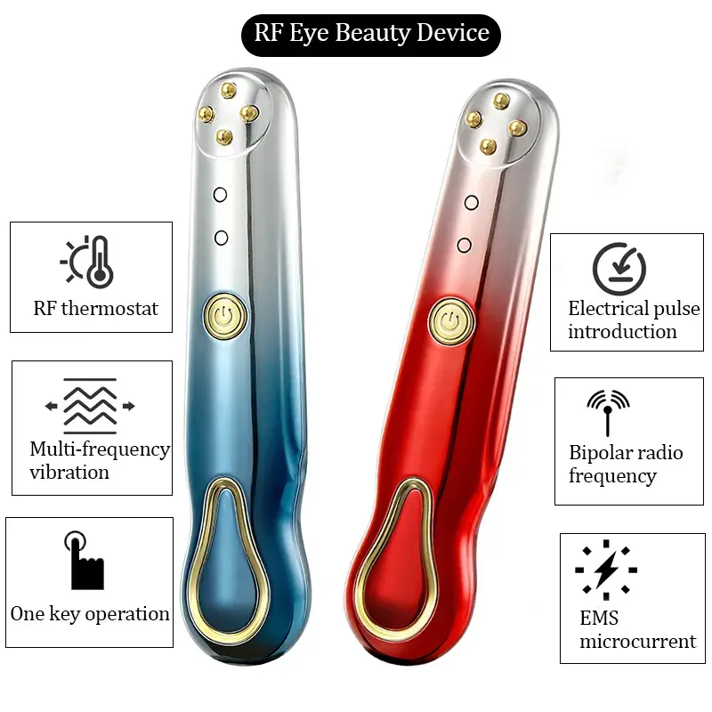 Home Use EMS Microcurrent Anti Puffiness Eye Beauty Device Massager 