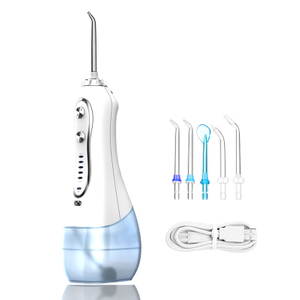 Limpador de dentes doméstico com 5 modos, recarregável, à prova d'água, 300ml, água Flosser