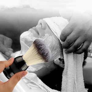 Escova de barbear limpa facial da barba dos homens luxuosos para o cabeleireiro 