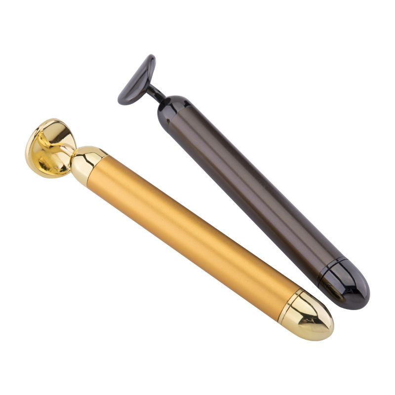 Ferramenta para cuidados com a pele Beauty Bar 24k massageador facial Jade Roller