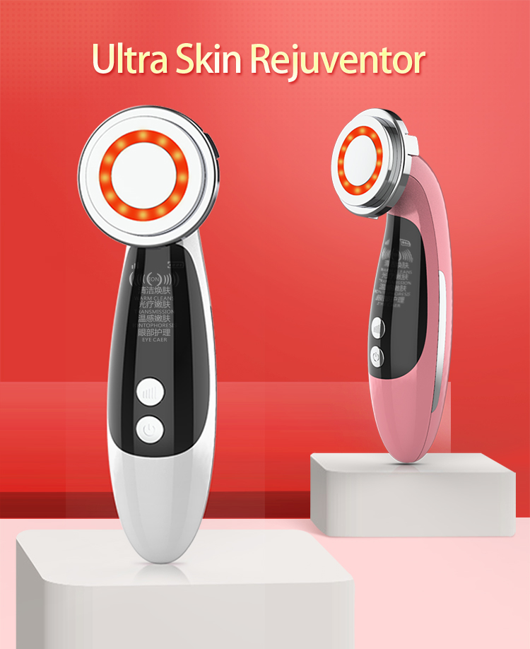 Massageador de beleza facial vibratório com microcorrente para aperto da pele para uso doméstico