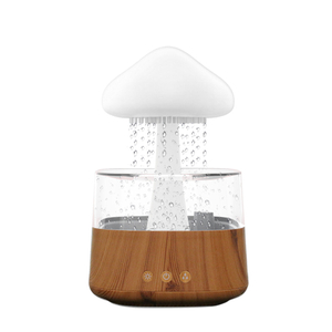 Humidificador de ar do difusor 450ml do óleo essencial da chuva da nuvem do cogumelo