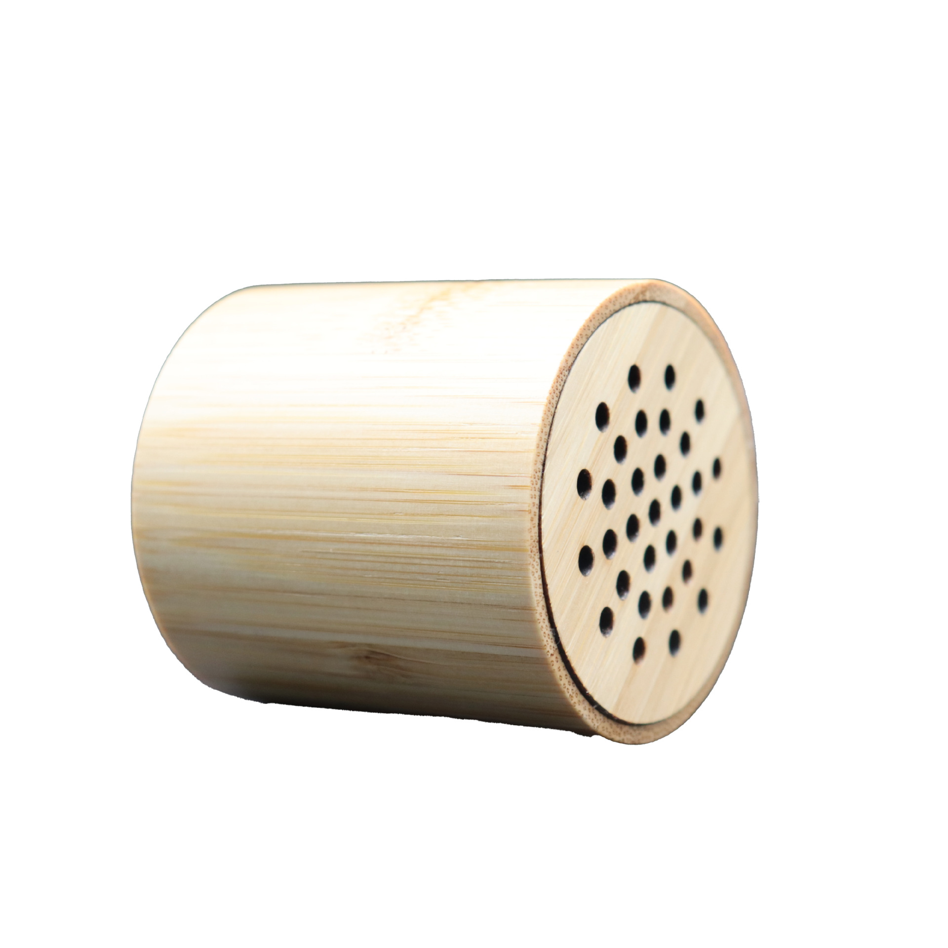 Alto-falante Bluetooth 3W redondo sem fio Portbale Bamboo por atacado