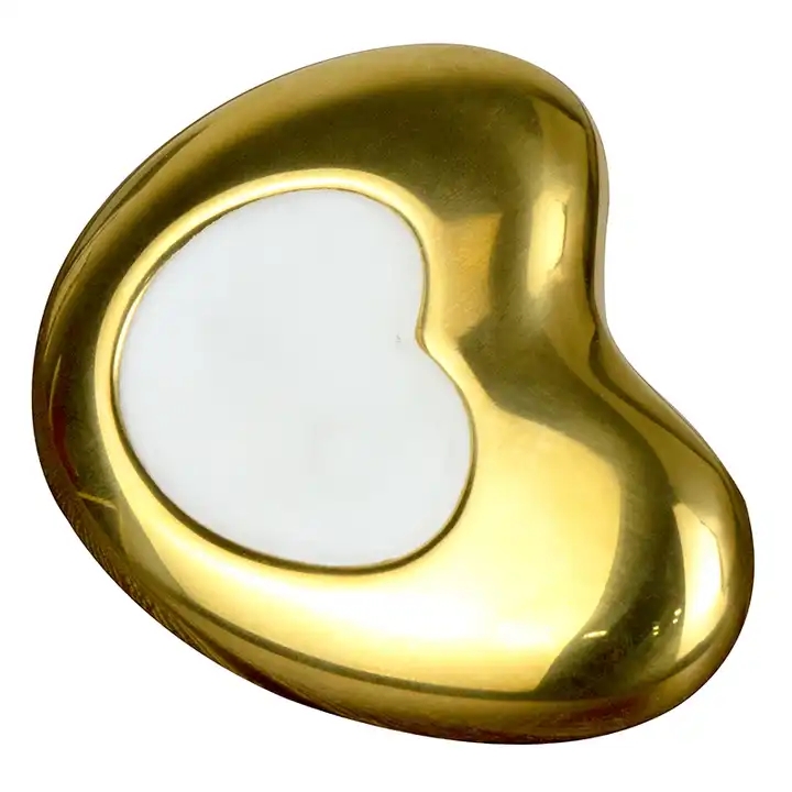 Ferramenta de mensagem de rosto de metal em forma de coração Gua Sha Board