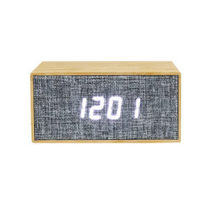 Presente promocional LED de madeira LED Digital Clock Electronic Radio Online