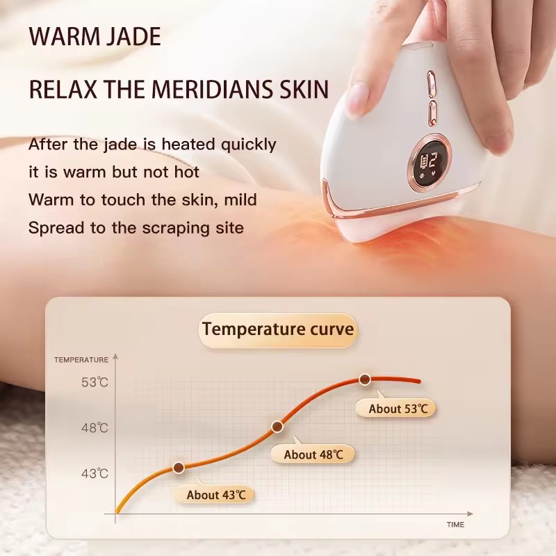 Dispositivo de levantamento facial Jade raspagem ferramenta de placa de massagem para mulheres