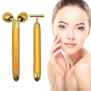 Vara de massagem de beleza com barra de lifting facial em ouro 24K