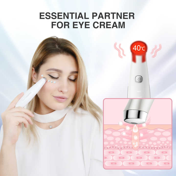 Vibração elétrica antienvelhecimento beleza creme para os olhos impulsionador lábios massageador varinha