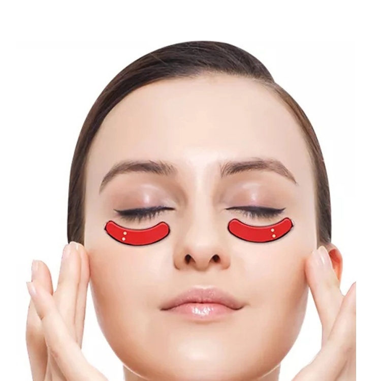 Instrumento massageador de beleza para rugas oculares com luz vermelha EMS