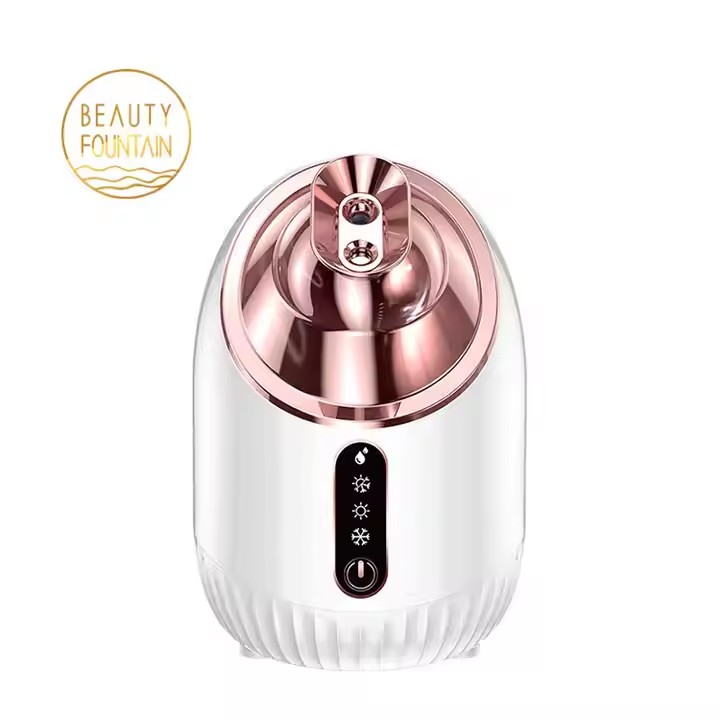 Vaporizador facial nano iônico portátil com névoa quente fria e quente