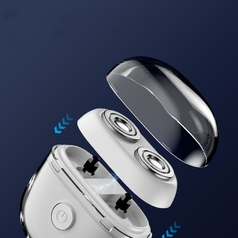 Máquina de barbear elétrica recarregável USB portátil para cabelo masculino