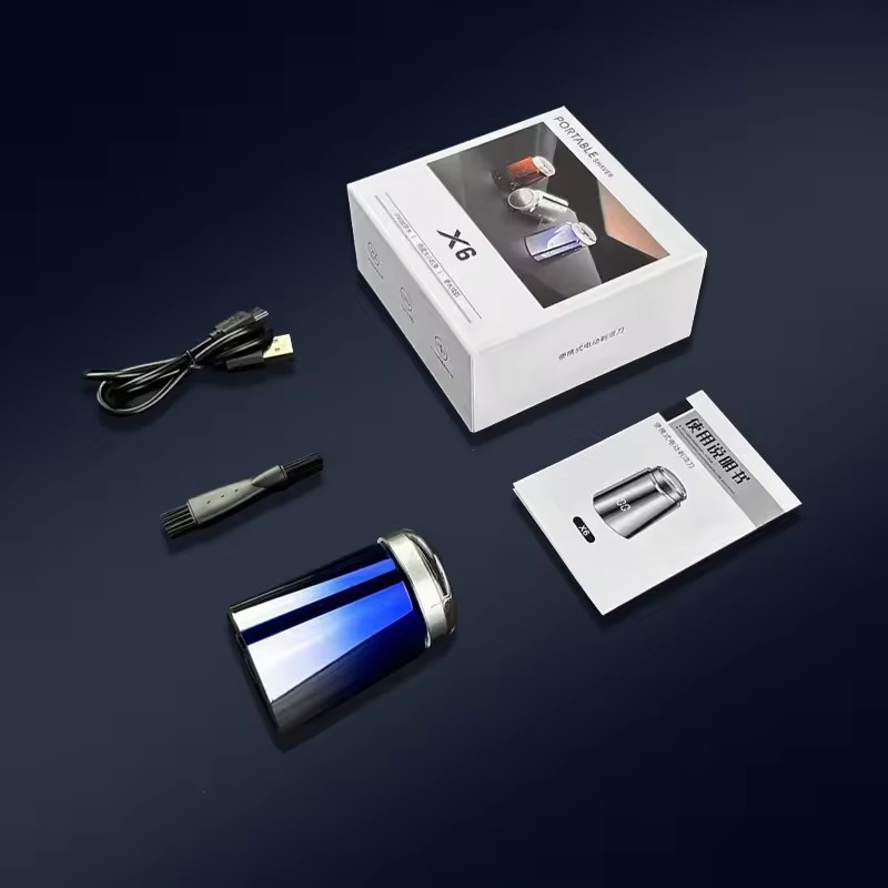 Mini Carro Portátil Corpo Inteiro Lavável Carregamento USB Navalha Elétrica