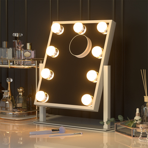 Home Beauty Smart Desktop Hollywood Led espelho cosmético com lupa