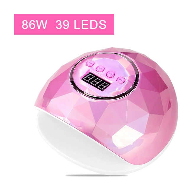 Lâmpada portátil para secador de unhas LED UV polonês em gel 86W sem fio