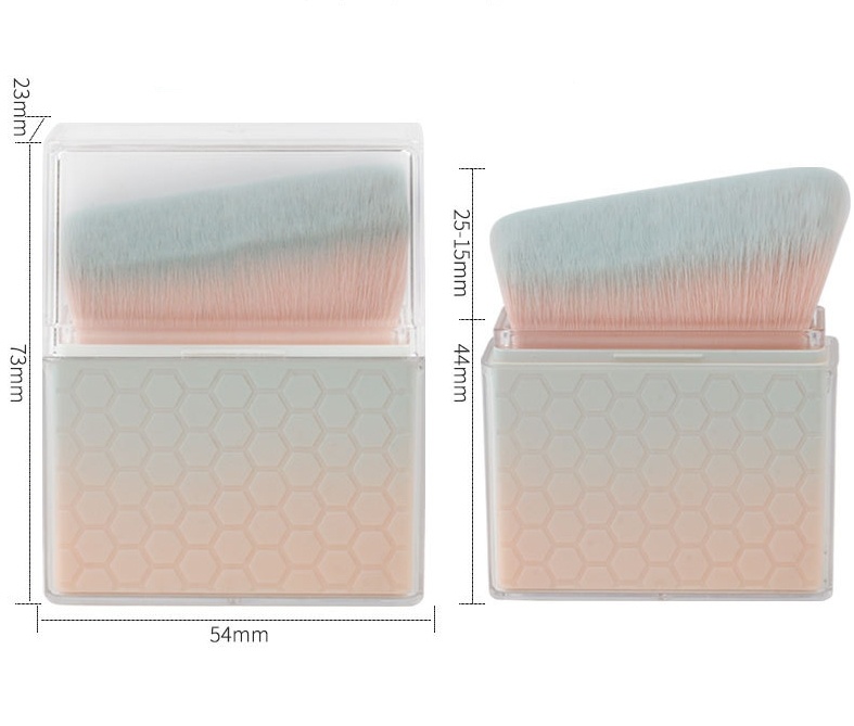 Escovas macias cosméticas da fundação retrátil portátil da fibra sintética